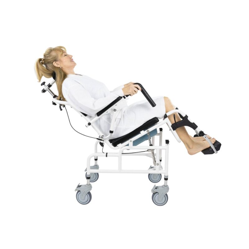 Reclining Shower Commode Transport Chair - Image 4