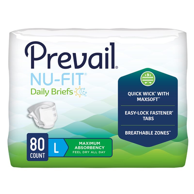 Unisex Adult Incontinence Brief Prevail® Nu-Fit® Disposable Heavy Absorbency - Image 5