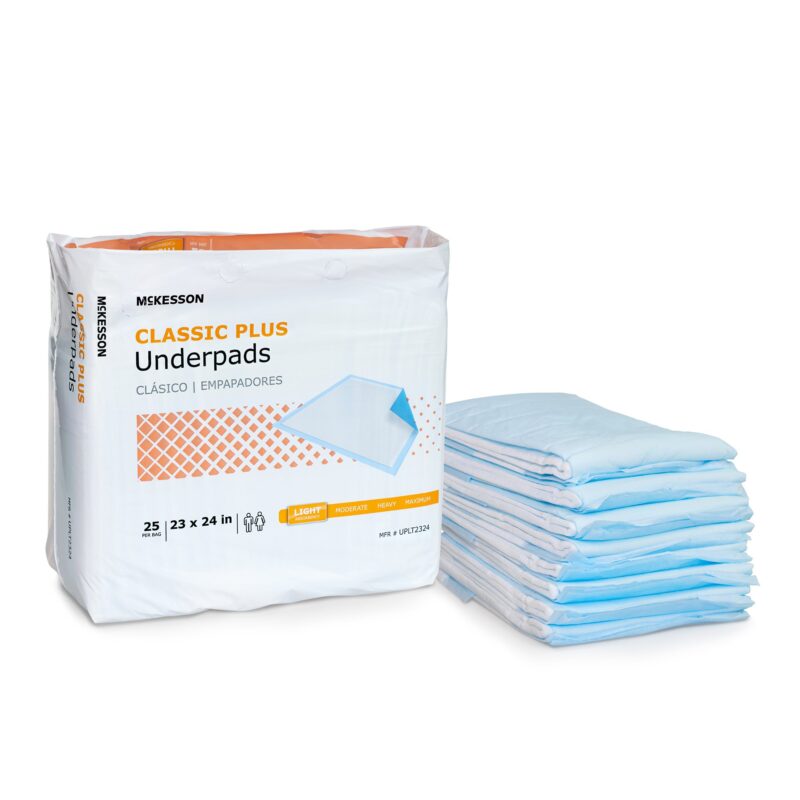Disposable Underpad McKesson Super 30 X 36 Inch Fluff / Polymer Moderate Absorbency - Image 2