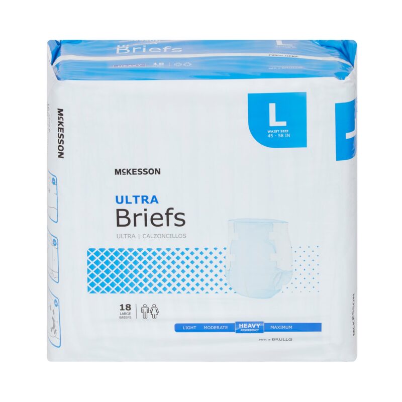 Unisex Adult Incontinence Brief McKesson Ultra Large Disposable Heavy Absorbency - Image 3