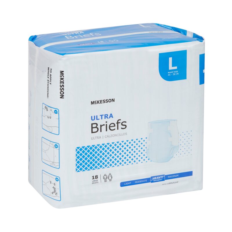 Unisex Adult Incontinence Brief McKesson Ultra Large Disposable Heavy Absorbency - Image 2