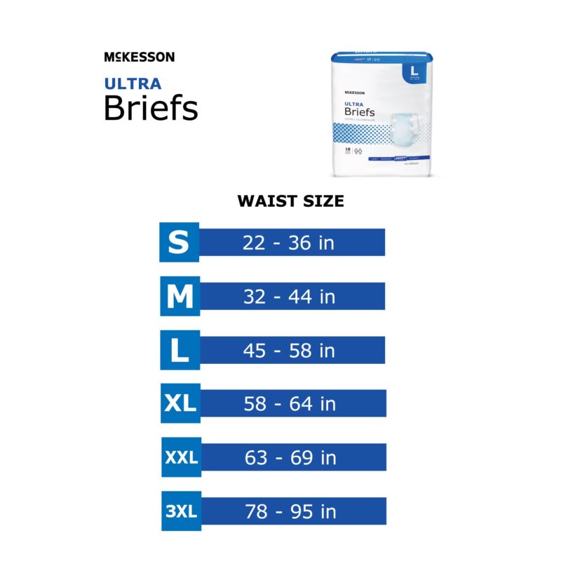 Unisex Adult Incontinence Brief McKesson Ultra Large Disposable Heavy Absorbency - Image 5