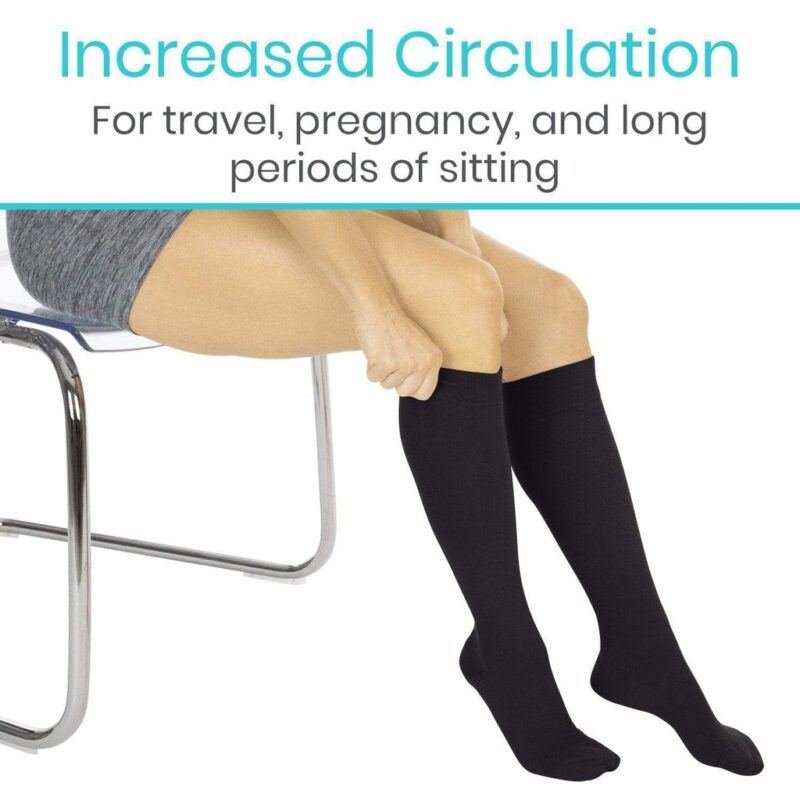 Knee High Compression Stockings 15-20mmHg - Image 4