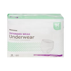 Unisex Adult Absorbent Underwear McKesson Pull On with Tear Away Seams Medium Disposable Heavy Absorbency (64 Counts) - Image 3