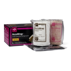 2 Layer Compression Bandage System AccuWrap™ 4 Inch X 4.4 Yard / 4 Inch X 6 Yard Full Leg NonSterile 30 to 40 mmHg (8 Counts)