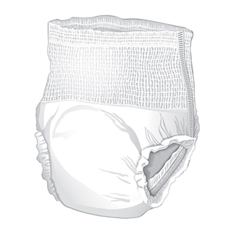 Unisex Adult Absorbent Underwear McKesson Pull On with Tear Away Seams Small Disposable Moderate Absorbency (88 Counts) - Image 4