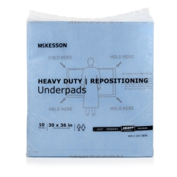 Disposable Underpad McKesson 30 X 36 Inch Super Absorbent Polymer Heavy Absorbency (40 Counts)