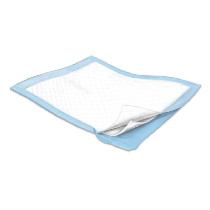 Disposable Underpad WINGS™ 23 X 24 Inch Fluff Light Absorbency (200 Counts / Pack 4)