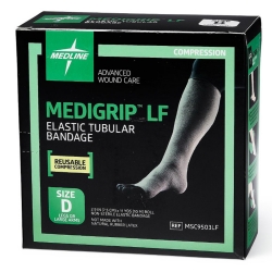 Elastic Tubular Support Bandage Medigrip LF 3 Inch X 11 Yard Leg Pull On Tan NonSterile Size D Standard Compression (1 Box) - Image 5