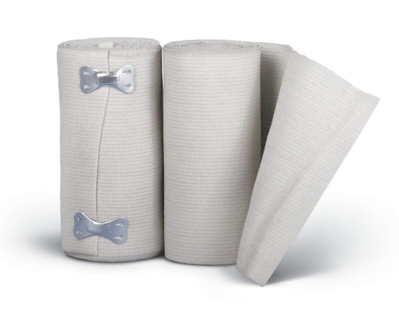 Elastic Bandage Sure Wrap® 4 Inch X 5 Yard Clip Detached Closure White NonSterile High Compression