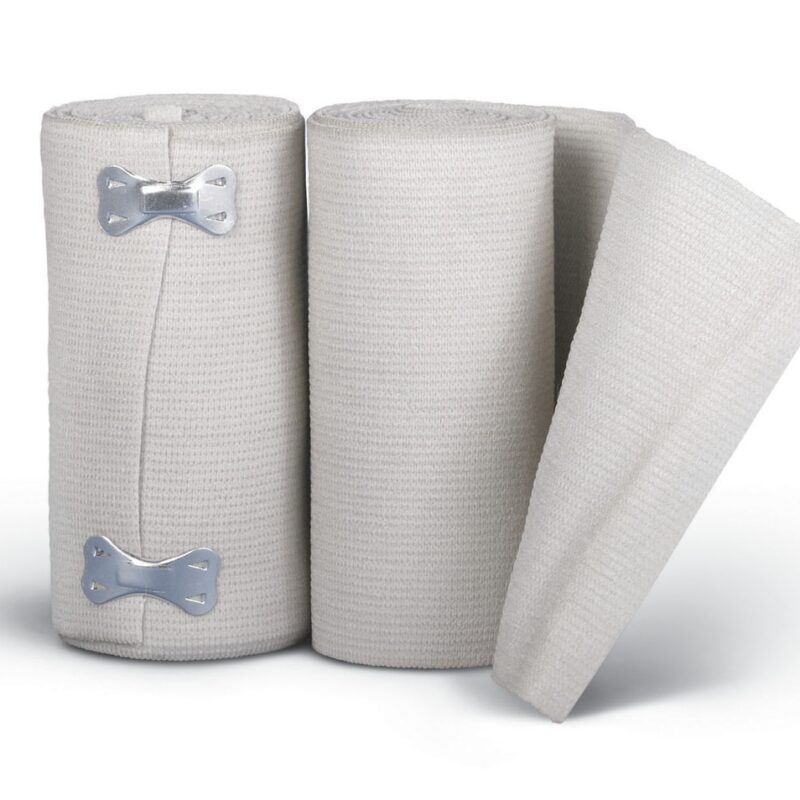 Elastic Bandage Sure Wrap® 4 Inch X 5 Yard Clip Detached Closure White NonSterile High Compression