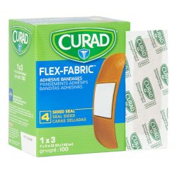 Adhesive Strip Comfort Cloth® 1 X 3 Inch Fabric Rectangle Tan Sterile