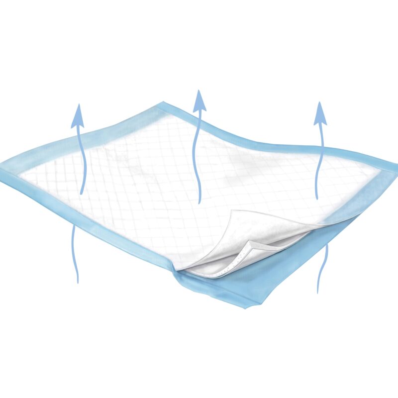 Disposable Underpad Wings™ Breathable Plus 30 X 36 Inch Fluff / Polymer Heavy Absorbency - Image 2