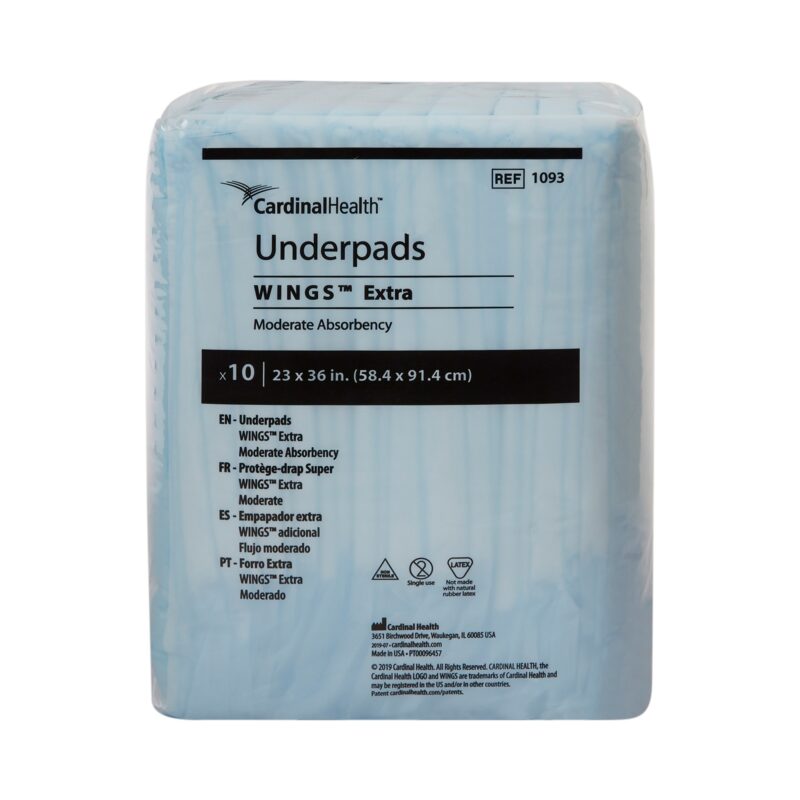 Disposable Underpad Simplicity™ Extra 23 X 36 Inch Fluff Moderate Absorbency - Image 3
