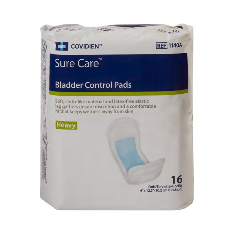 Bladder Control Pad Sure Care™ 4 X 12-1/2 Inch Heavy Absorbency Polymer Core One Size Fits Most - Image 3