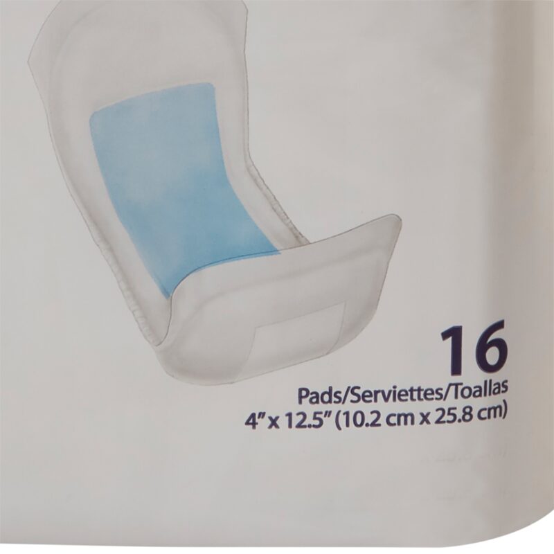 Bladder Control Pad Sure Care™ 4 X 12-1/2 Inch Heavy Absorbency Polymer Core One Size Fits Most - Image 2