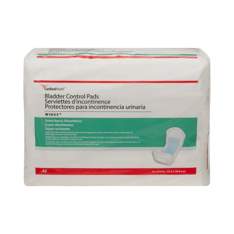 Bladder Control Pad Sure Care™ 4 X 14-1/2 Inch Heavy Absorbency Polymer Core One Size Fits Most - Image 3
