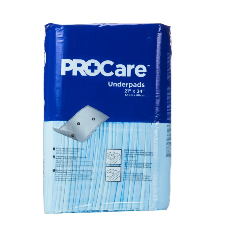 Disposable Underpad ProCare™ 21 X 34 Inch Fluff Light Absorbency - Image 5