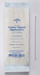 Swabstick Cotton Tip Wood Shaft 6 Inch NonSterile 100 per Pack