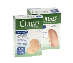 Adhesive Spot Bandage Curad® Flex-Fabric 7/8 Inch Fabric Round Tan Sterile