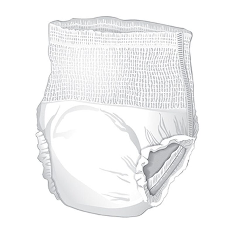 Unisex Adult Absorbent Underwear McKesson Classic Pull On with Tear Away Seams Medium Disposable Light Absorbency (4 Counts) - Image 5