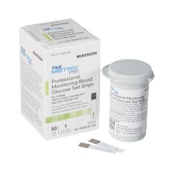 Blood Glucose Test Strips McKesson TRUE METRIX® PRO 50 Strips per Pack (BX/50)