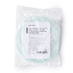 ETCO2 Nasal Cannula McKesson Adult Curved Prong / NonFlared Tip 7 Foot Tubing