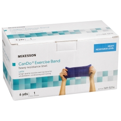 Exercise Resistance Band McKesson CanDo® Blue 5 Inch X 6 Yard Heavy Resistance - Image 5