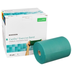 Exercise Resistance Band McKesson CanDo® Green 5 Inch X 25 Yard Medium Resistance