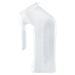 Male Urinal McKesson 1 Quart / 1000 mL With Closure Single Patient Use - Image 3