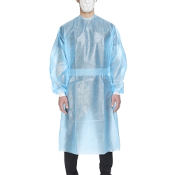 Chemotherapy Procedure Gown McKesson X-Large Blue NonSterile AAMI Level 2 / ASTM D6978 Disposable