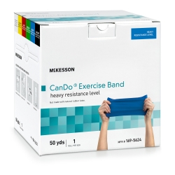 Exercise Resistance Band McKesson CanDo® Blue 5 Inch X 50 Yard Heavy Resistance - Image 3