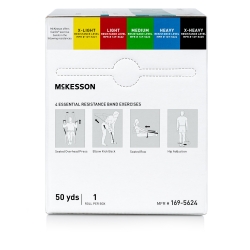 Exercise Resistance Band McKesson CanDo® Blue 5 Inch X 50 Yard Heavy Resistance - Image 4