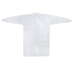 Lab Coat McKesson White Small / Medium Knee Length Spunbond Polypropylene Disposable - Image 5