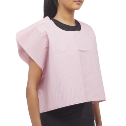Exam Cape McKesson Mauve One Size Fits Most Front / Back Opening Without Closure Unisex Disposable
