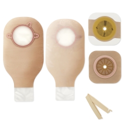 Ileostomy / Colostomy Pouch New Image™ Two-Piece System 12 Inch Length Flat, Trim to Fit 2-1/4 Inch Stoma Drainable