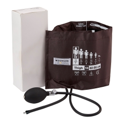 Reusable Blood Pressure Cuff and Bulb McKesson LUMEON™ 40 to 66 cm Leg Nylon Cuff Thigh Cuff