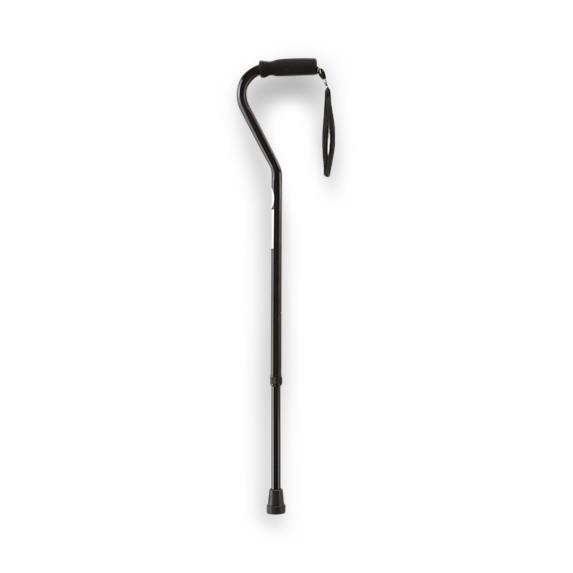 Cardinal Health Single Offset Walking Cane with Push Button
