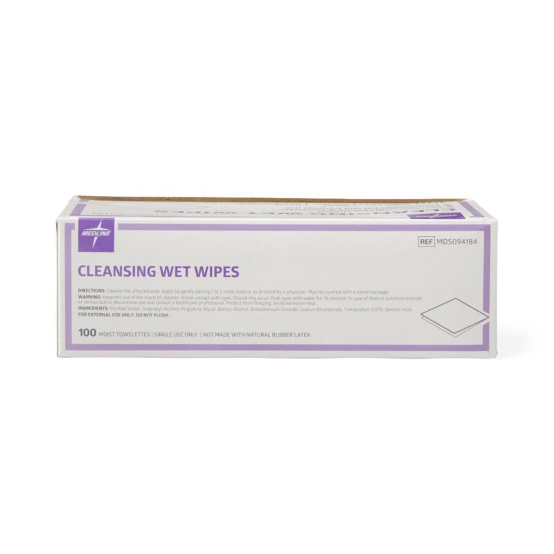 Medline Cleansing Towelettes with Isopropyl Alcohol - Image 4