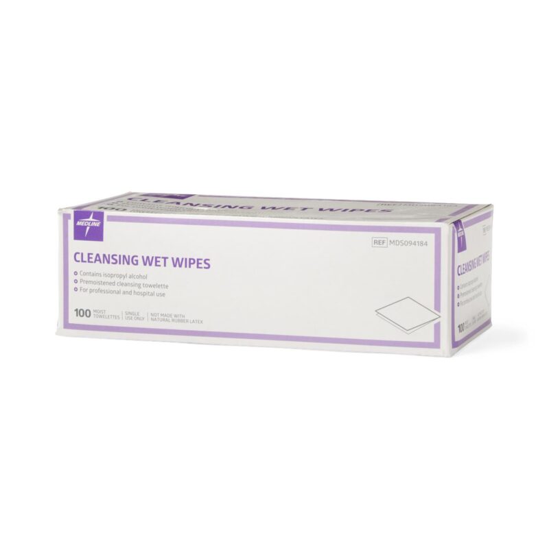 Medline Cleansing Towelettes with Isopropyl Alcohol