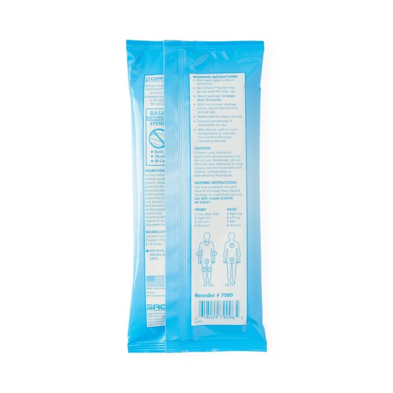 Sage Fragrance-Free Standard Weight Bath Cloths - Image 2