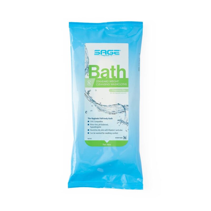 Sage Fragrance-Free Standard Weight Bath Cloths