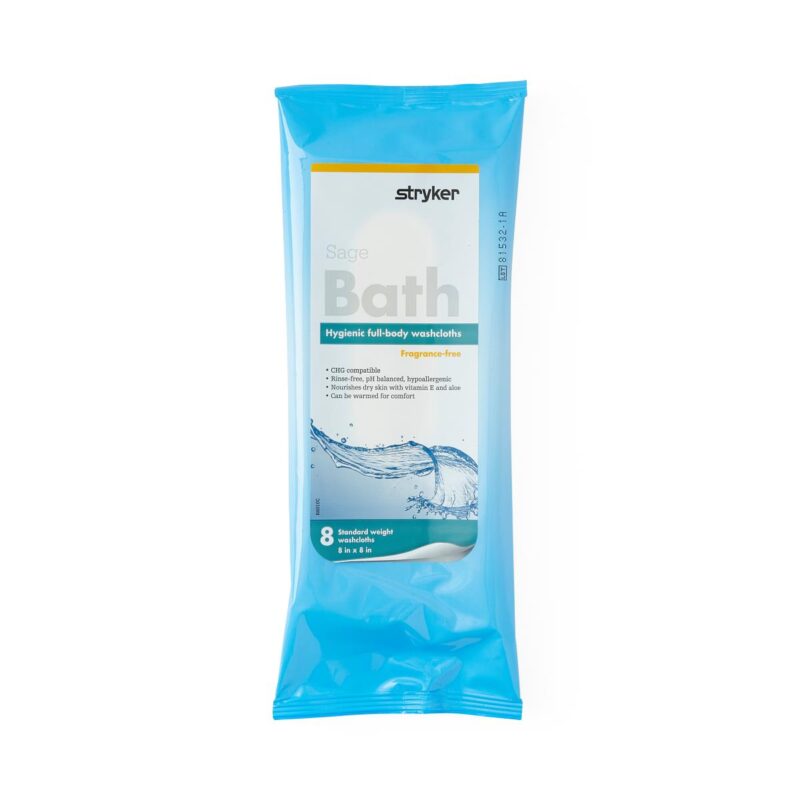 Sage Fragrance-Free Standard Weight Bath Cloths - Image 4