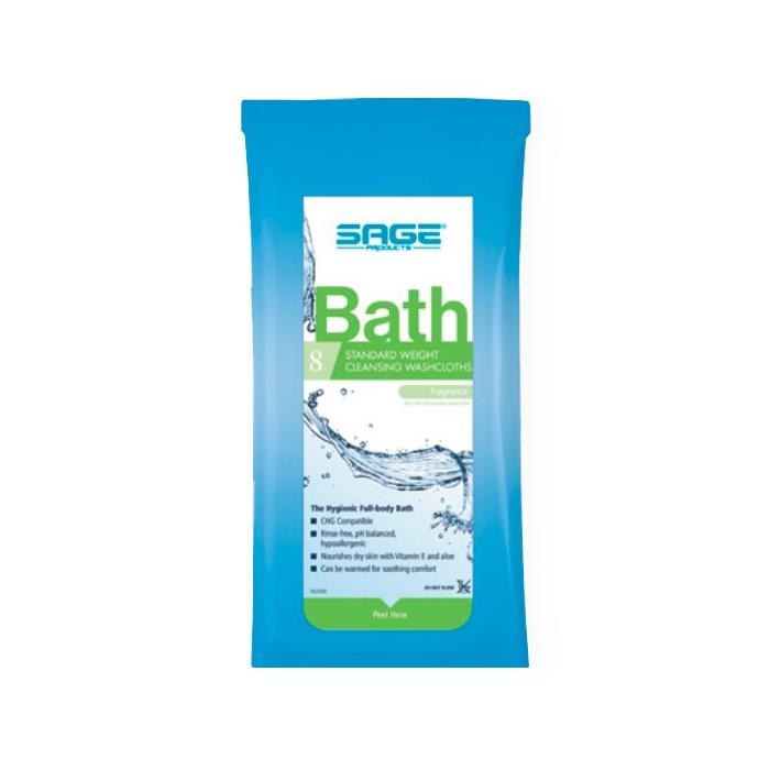 Sage Bath Scented Standard Weight Bath Cloths