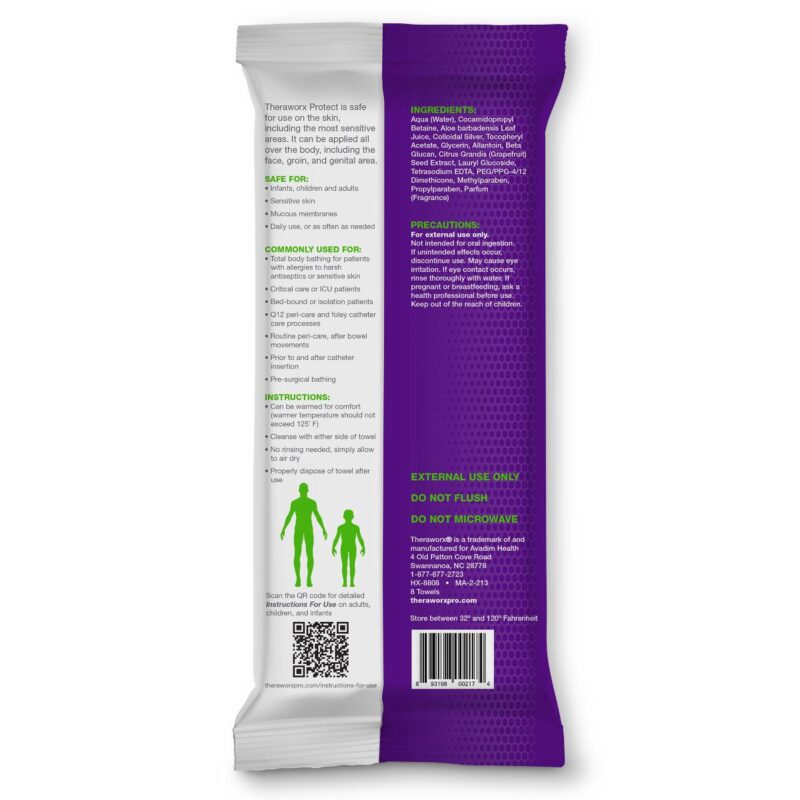 Theraworx Protect Advanced Hygiene 8-Pack Cloth Towels - Image 2